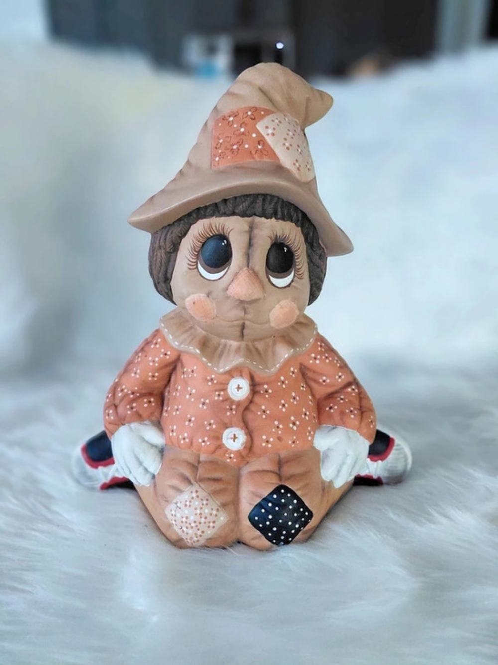 Brown & White Holiday Decor Figure